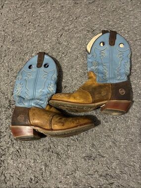 Double h blue cowboy boots